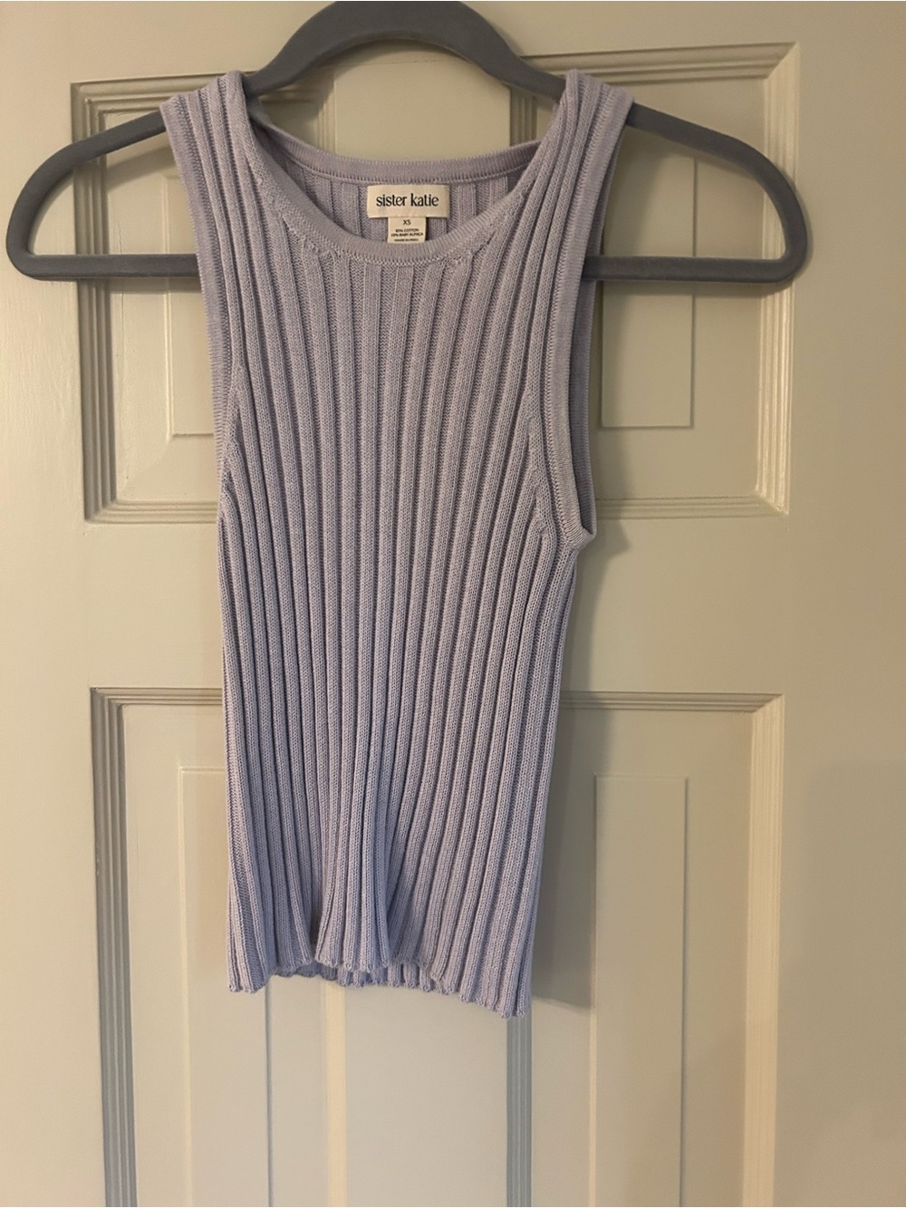 Sister Katie Lavender Ribbed Tank Top
